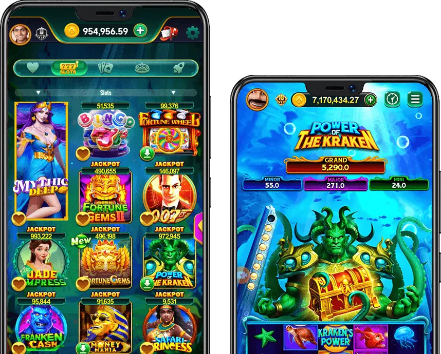 Hình ảnh kho game đa dạng của ricwin Casino